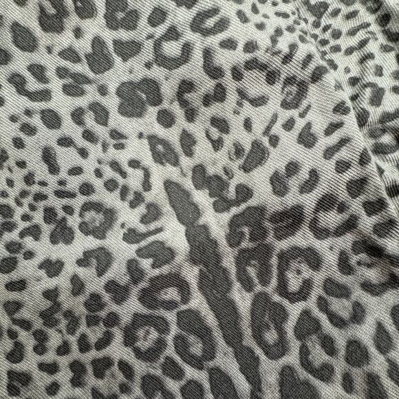 Rewash Animal Leopard Print Paperbag Wide Leg Rayon Cropped Pants Women's M - Picture 9 of 9